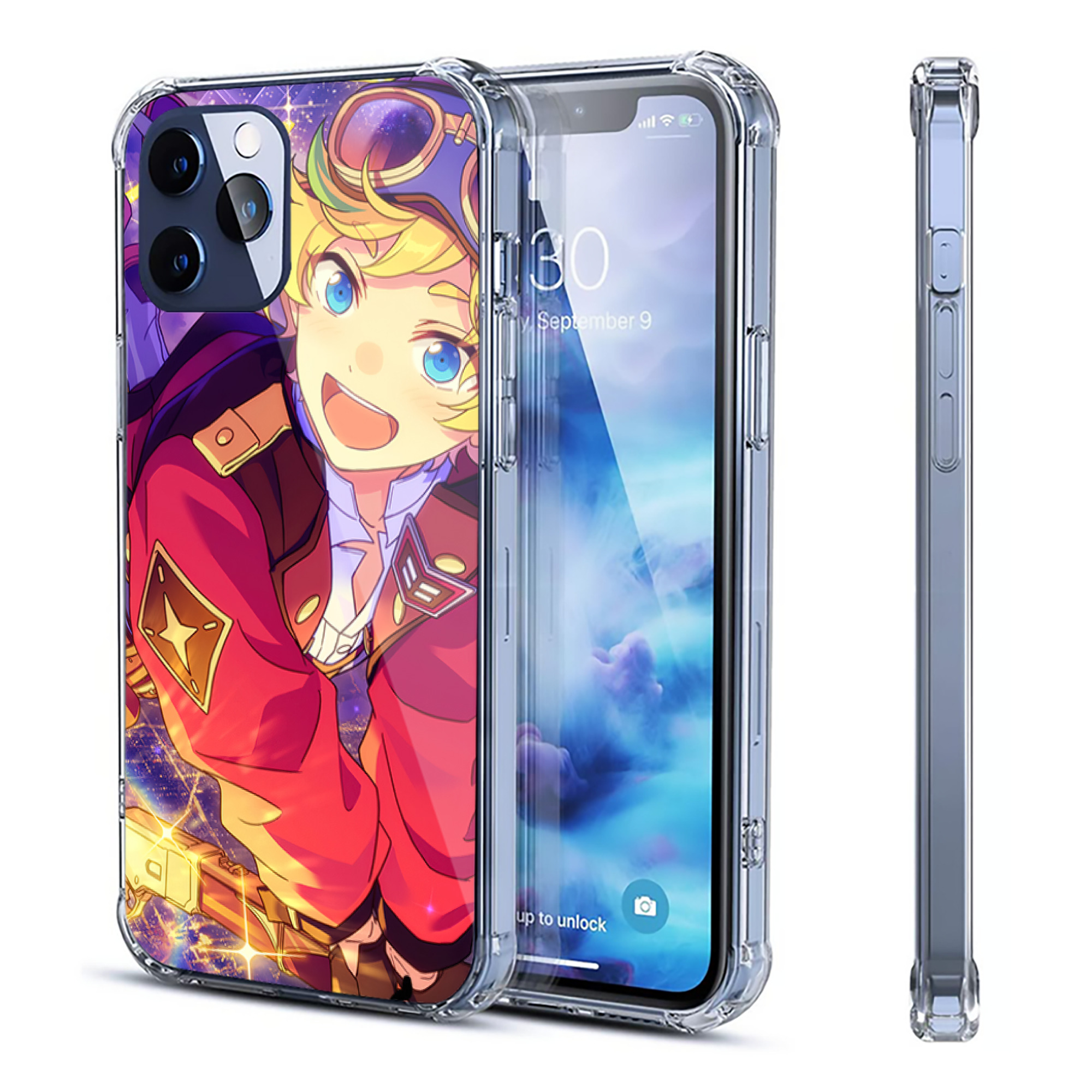 （画像用） あんさんぶるスターズ! Ensemble Stars 【iPhone 12シリーズ対応】透明スマホケース（クリアソフトケース）